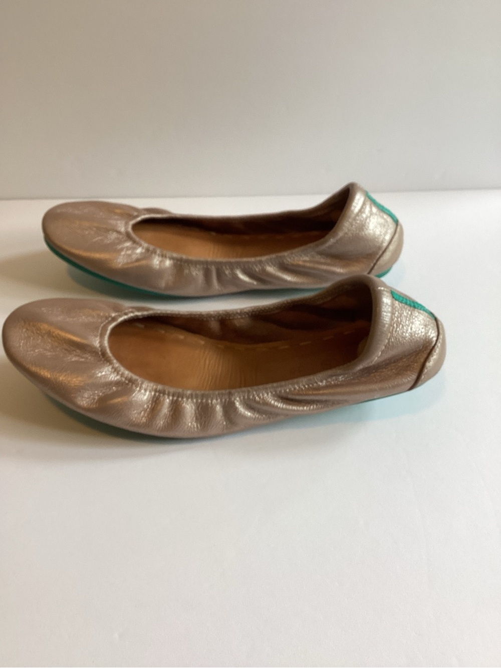 Tieks Rose Gold Glam Leather Ballet Flats Womens Size 10 - Picture 9 of 13